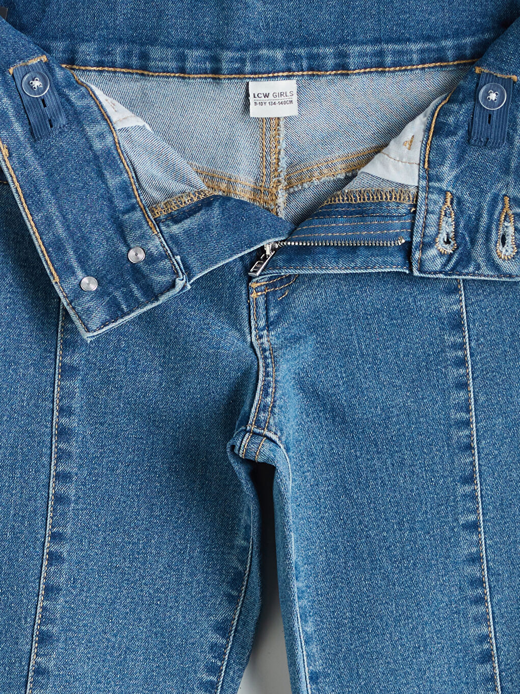 LCW Kids Elasticated Waist Girls' Jeans -W5AK98Z4-H45