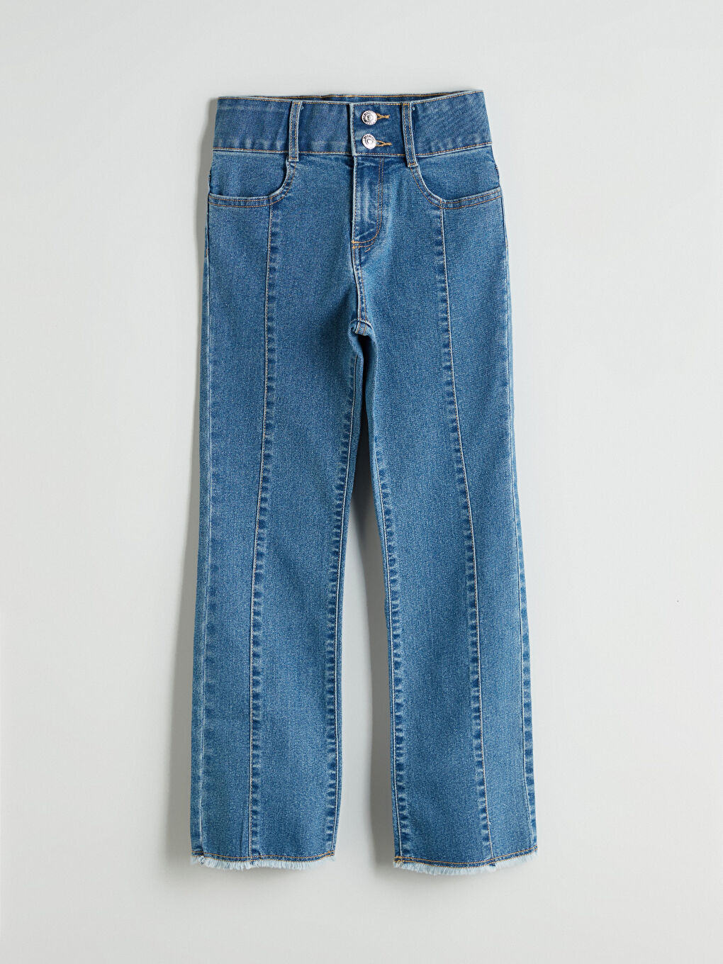 LCW Kids Elasticated Waist Girls' Jeans -W5AK98Z4-H45