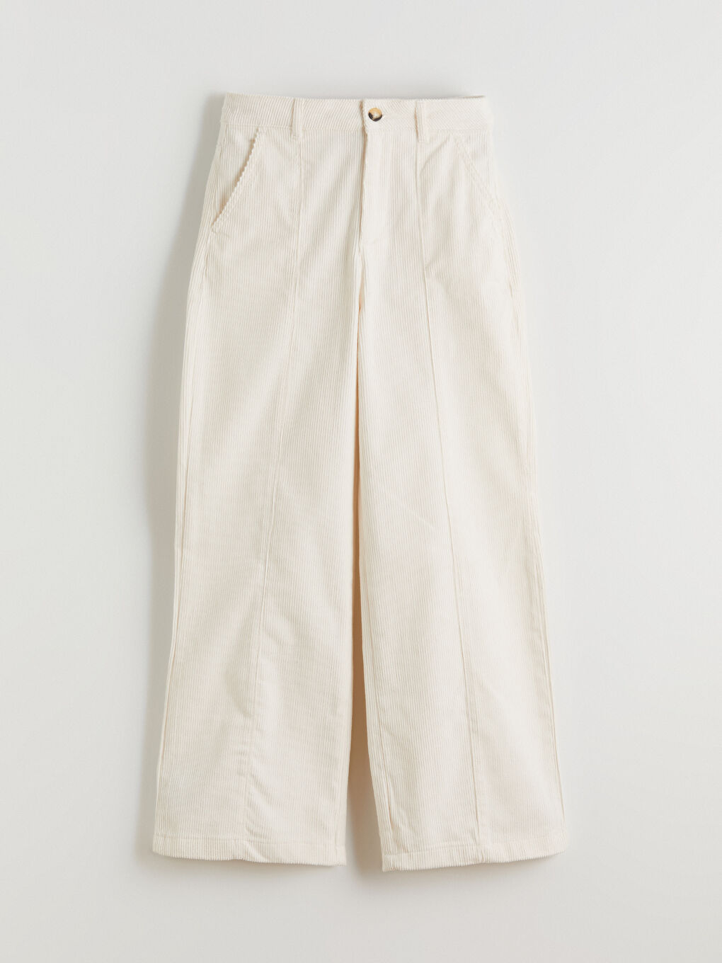 Wideleg Velvet Girls' Trousers-2