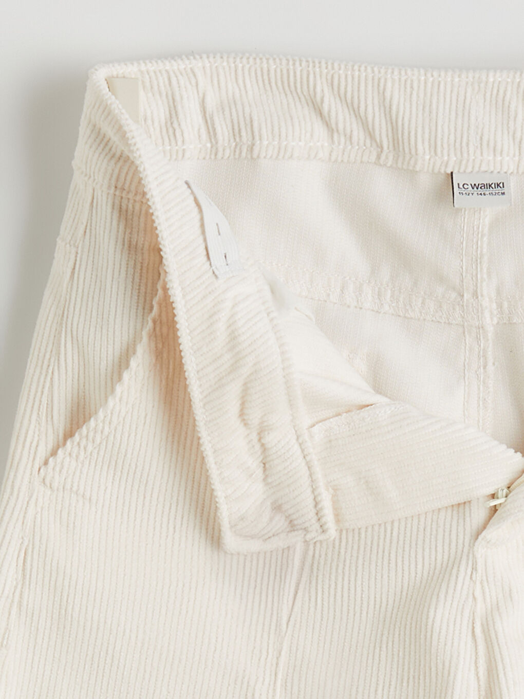 Wideleg Velvet Girls' Trousers-3