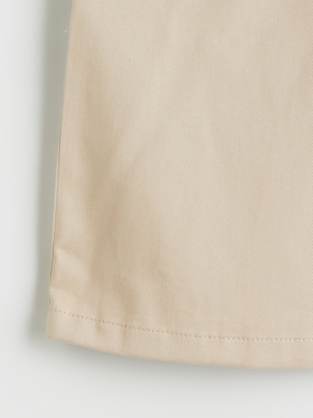 Bej Wideleg Kız Çocuk Kargo Pantolon-2