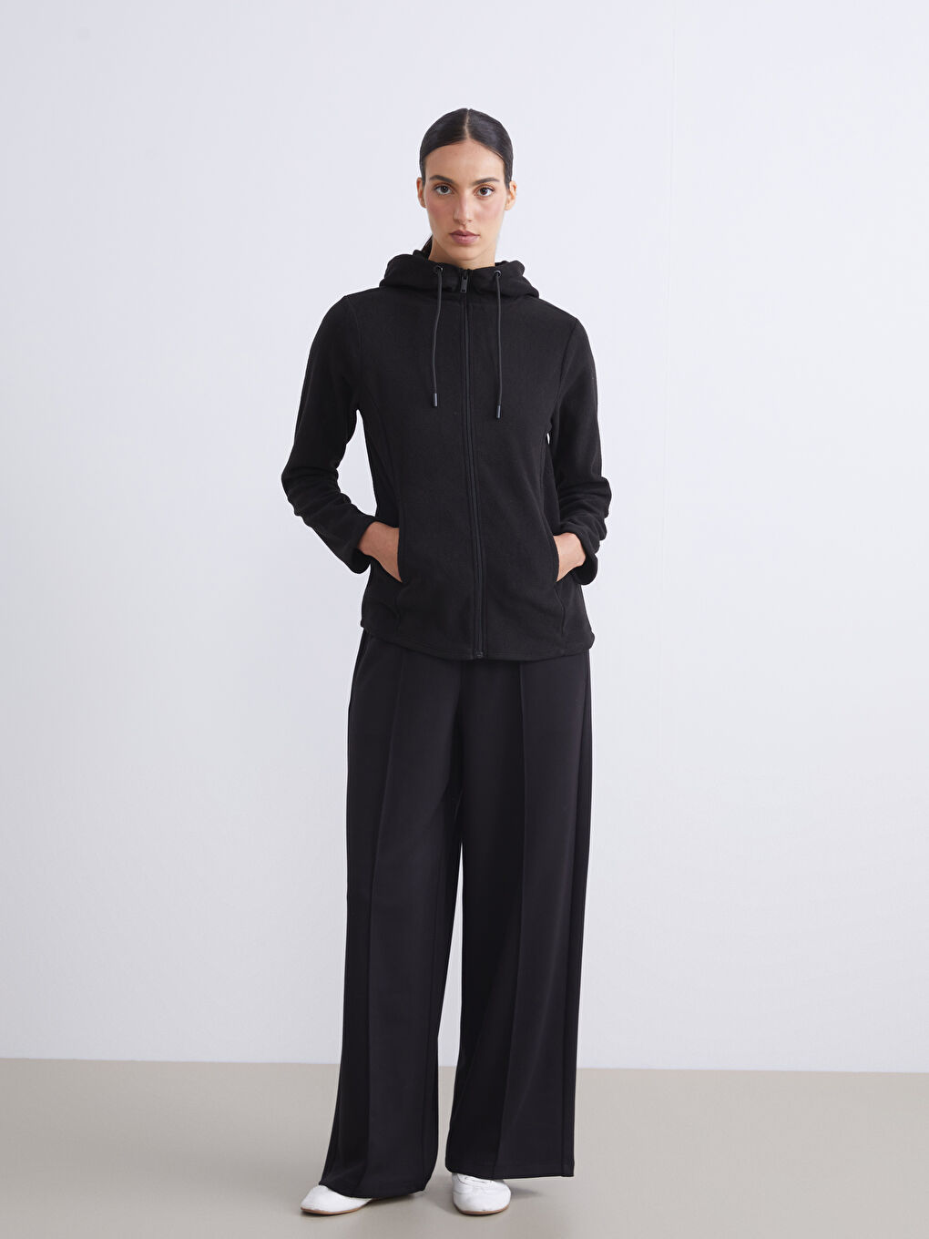 Hooded Women's Zip-Up Sweatshirt-1