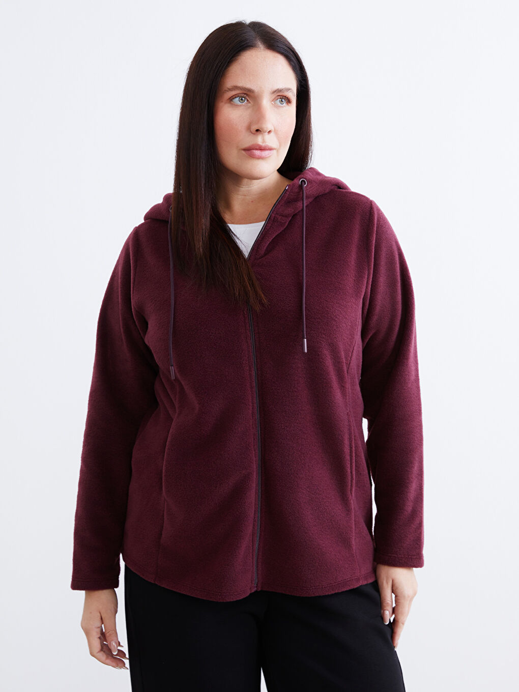 Woman PLUM Zip-Up Sweatshirt-1
