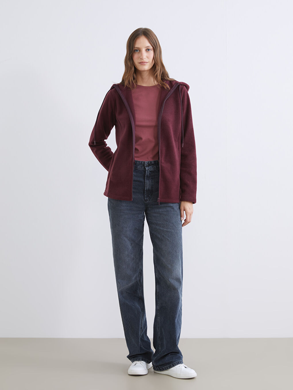 Woman PLUM Zip-Up Sweatshirt-2