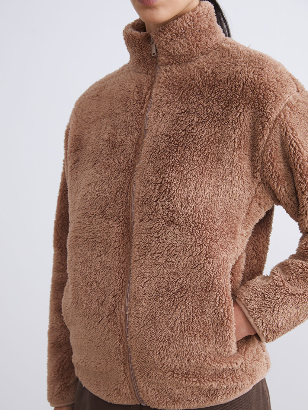 Woman BROWN Cardigan-2