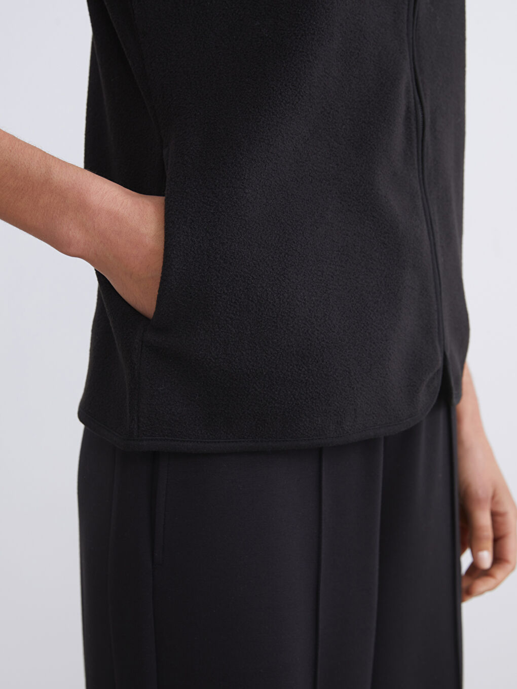 High Collar Women's Vest-2