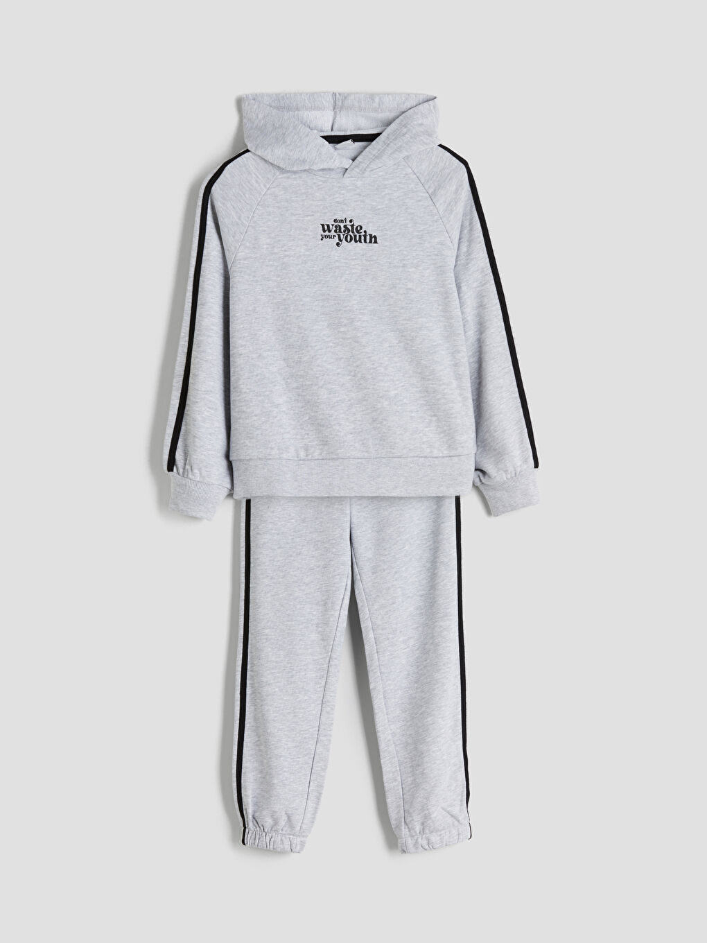 LCW Kids Hooded Girls' Tracksuit Set -W5AL45Z4-CT3
