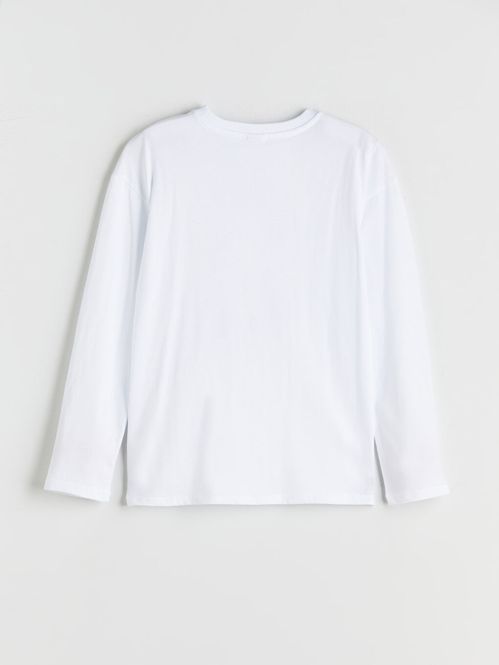 Beyaz Bisiklet Yaka Atatürk Baskılı Erkek Çocuk Tişört-3