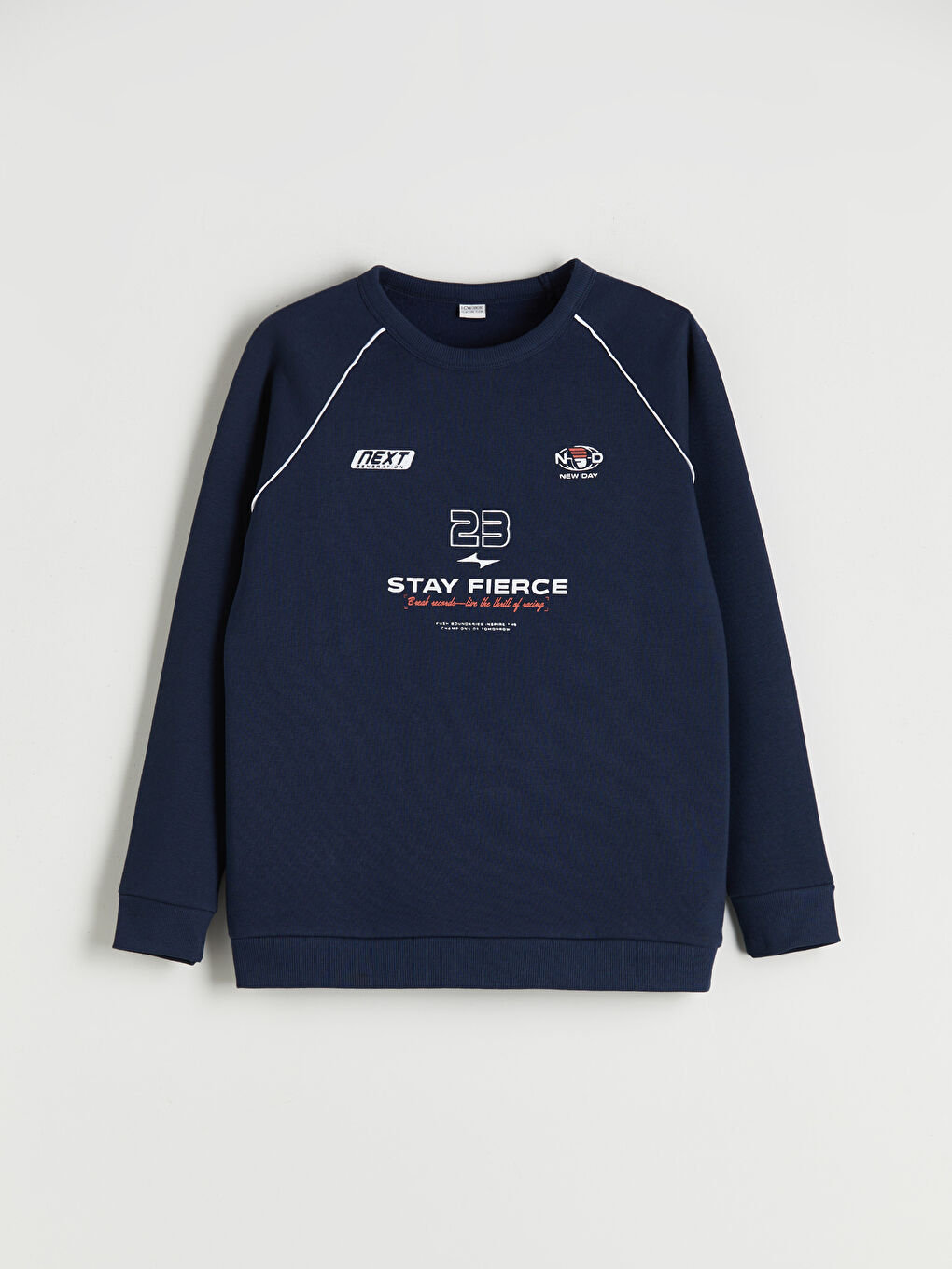 Lacivert Baskılı Erkek Çocuk Sweatshirt