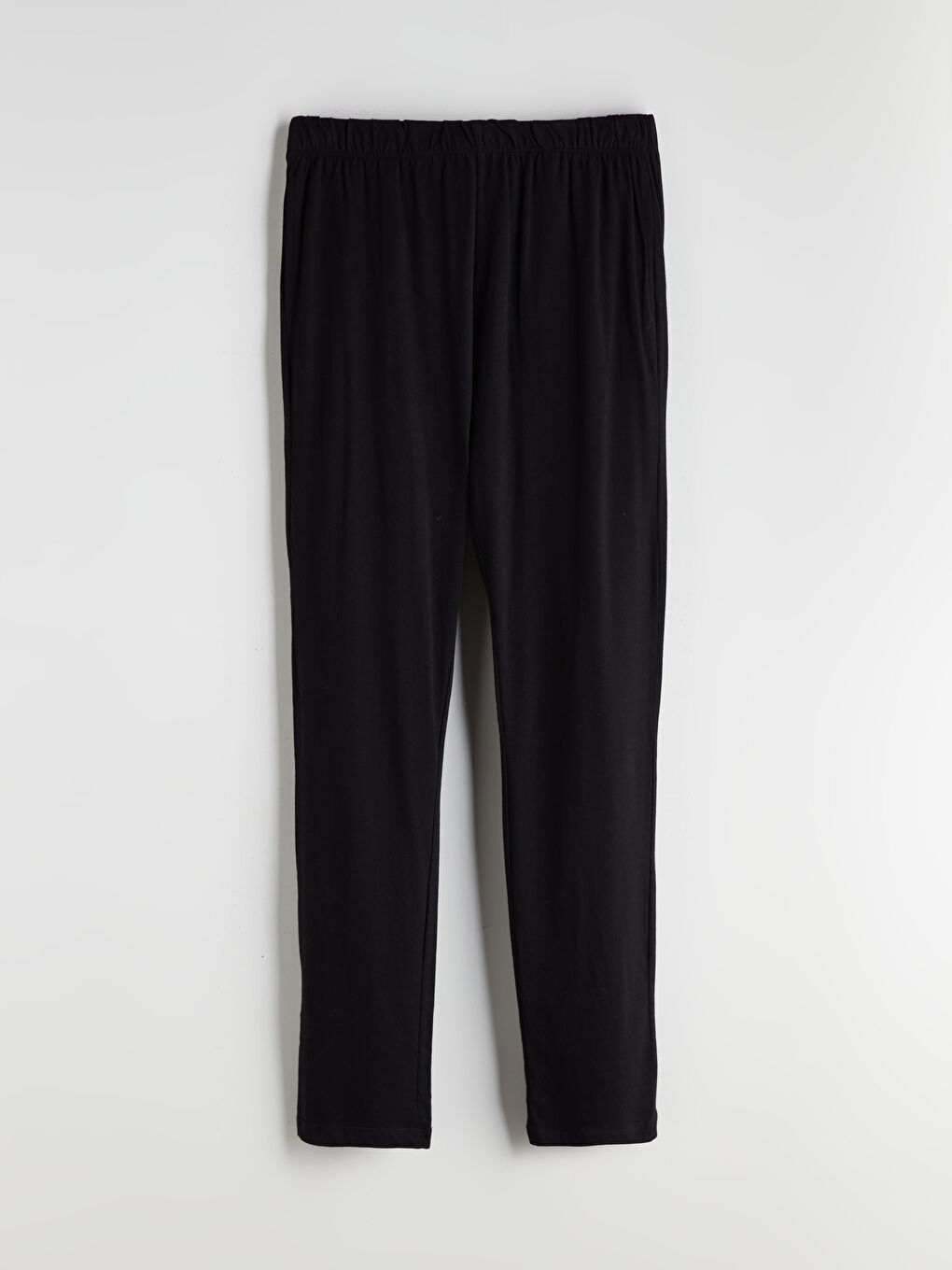 Siyah Bisiklet Yaka Uzun Kollu Erkek Pijama Takımı-6