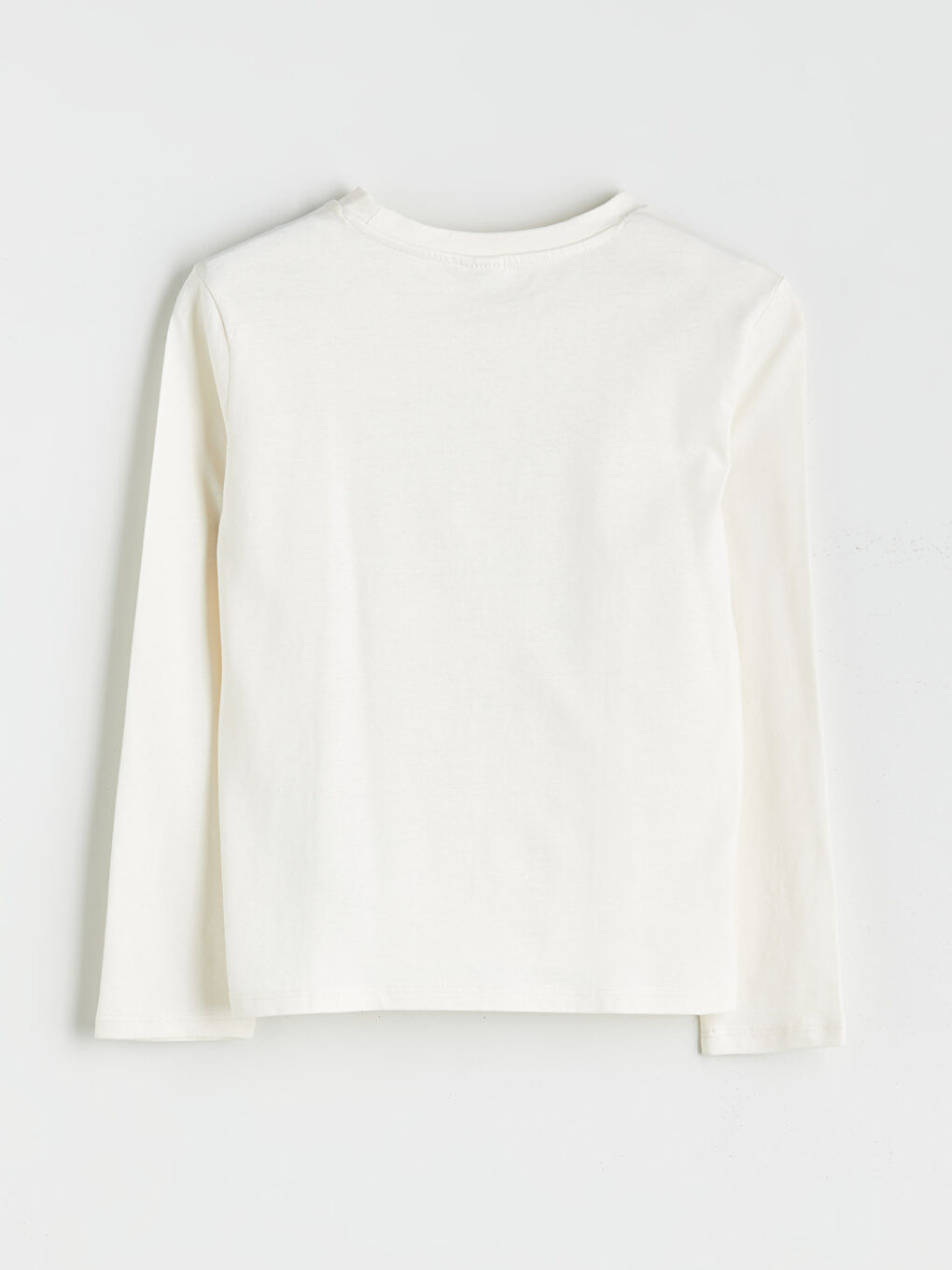 Crew Neck Girls' T-Shirt-1