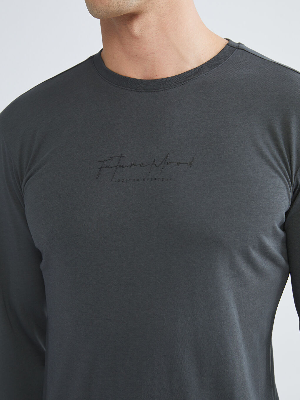 Antrasit Standart Kalıp Erkek Pijama Takımı-2