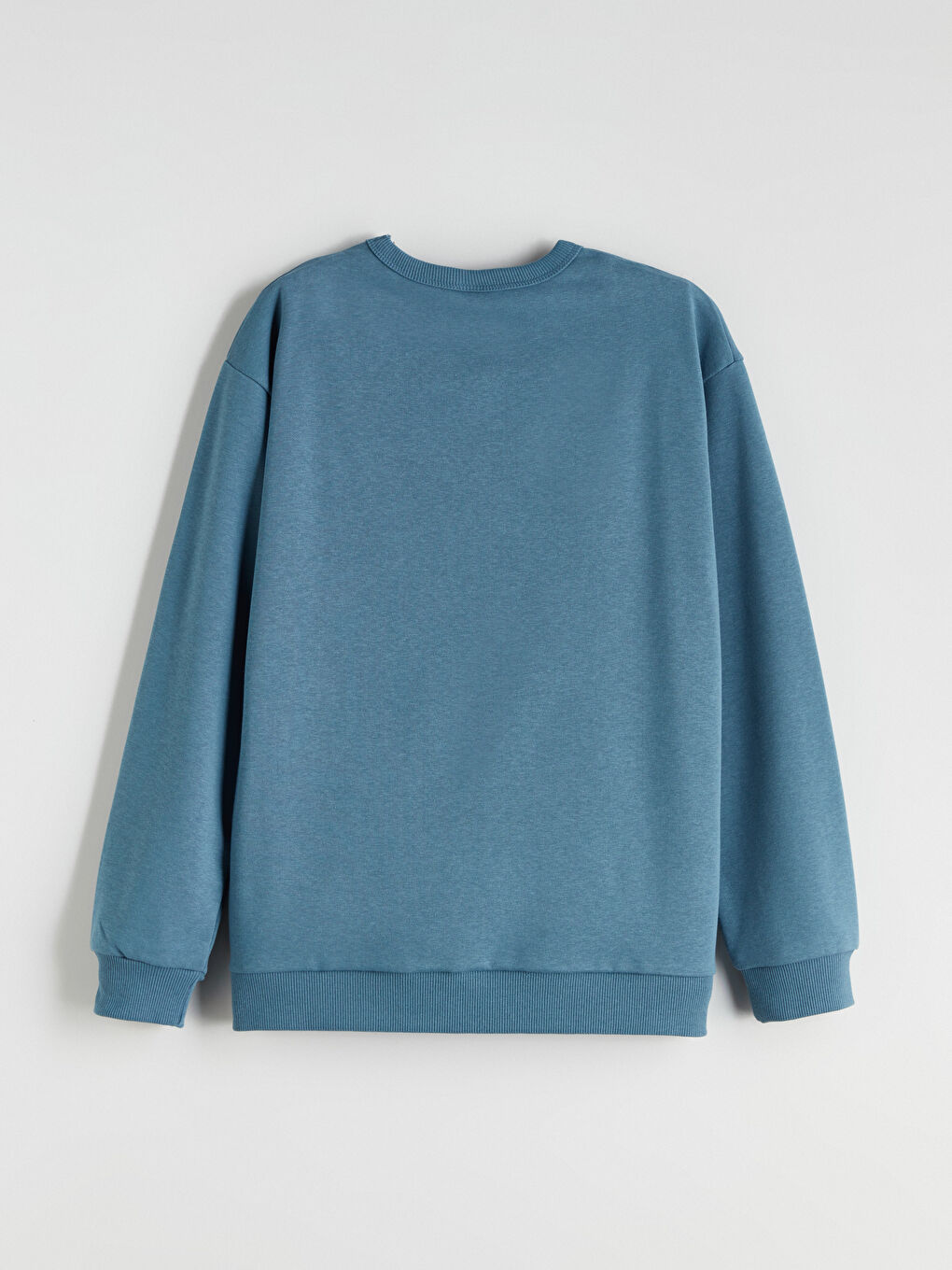 Mavi Bisiklet Yaka Baskılı Erkek Çocuk Sweatshirt-1