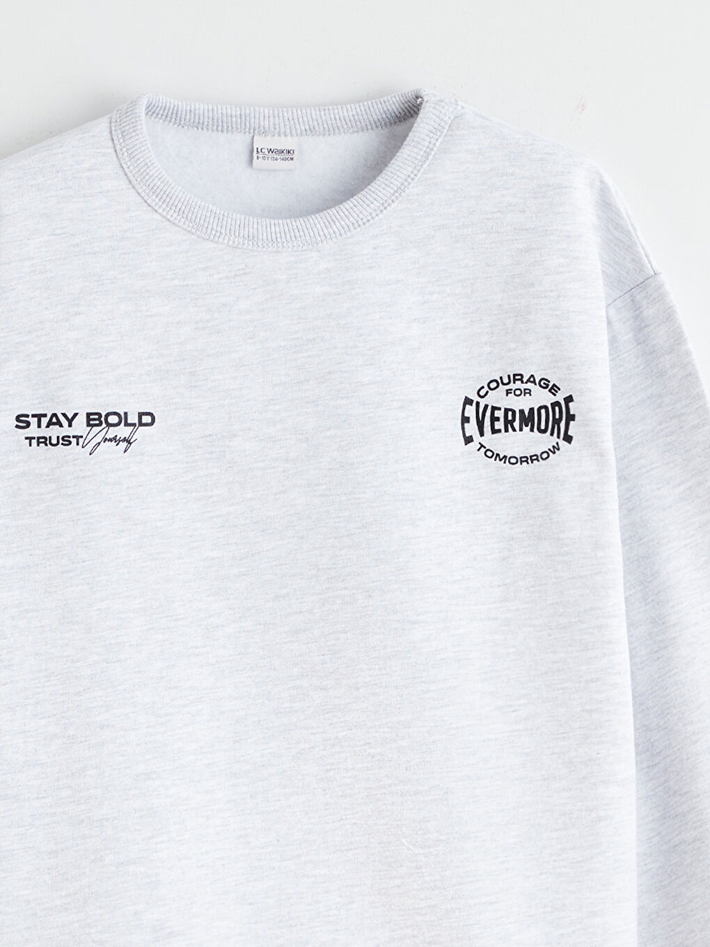 Yeşil Bisiklet Yaka Erkek Çocuk Sweatshirt 2'li-11