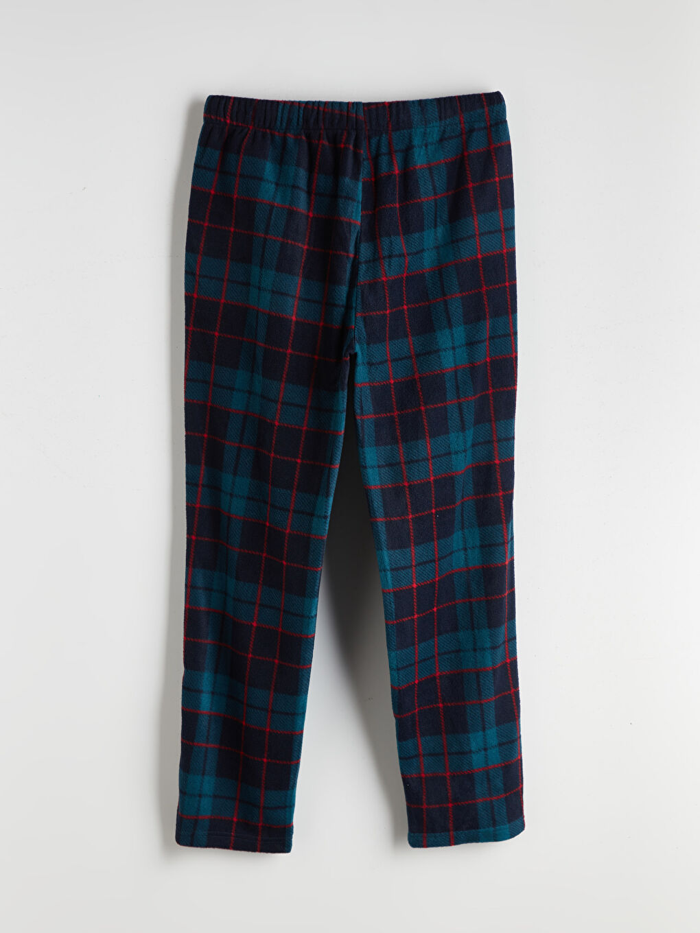 Standard Pattern Plaid Fleece Men's Pajamas Set-8