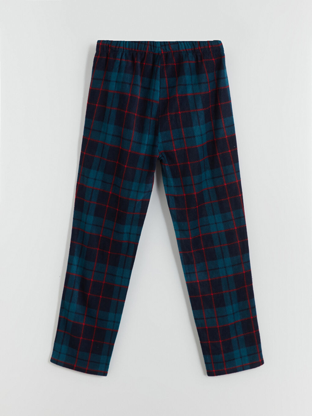 Standard Pattern Plaid Fleece Men's Pajamas Set-8