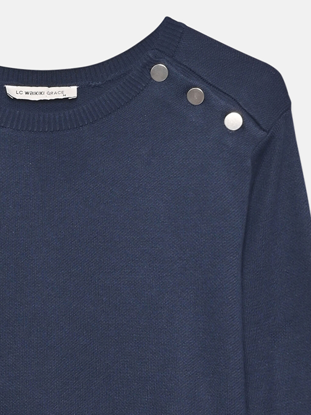 Crew Neck Striped Women's Knitwear Sweater-2