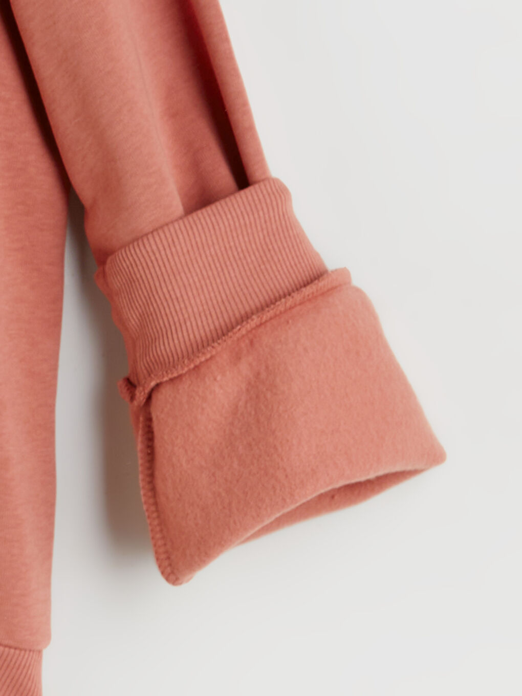 Pembe Bisiklet Yaka Kız Çocuk Sweatshirt-3