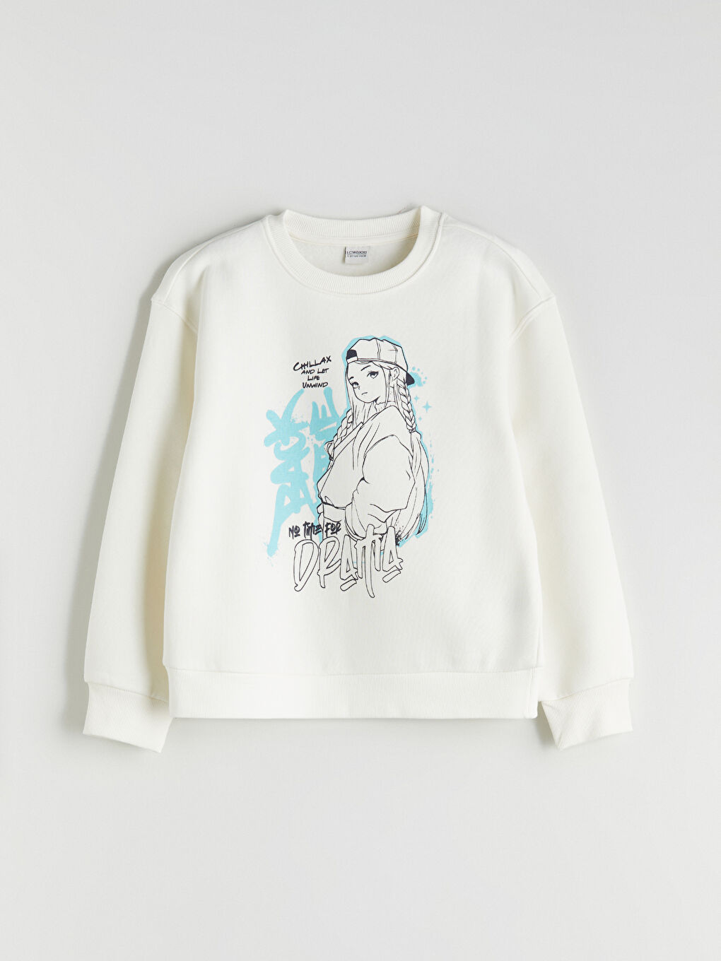 Crew Neck Girls' Sweatshirt 2 Pack-1
