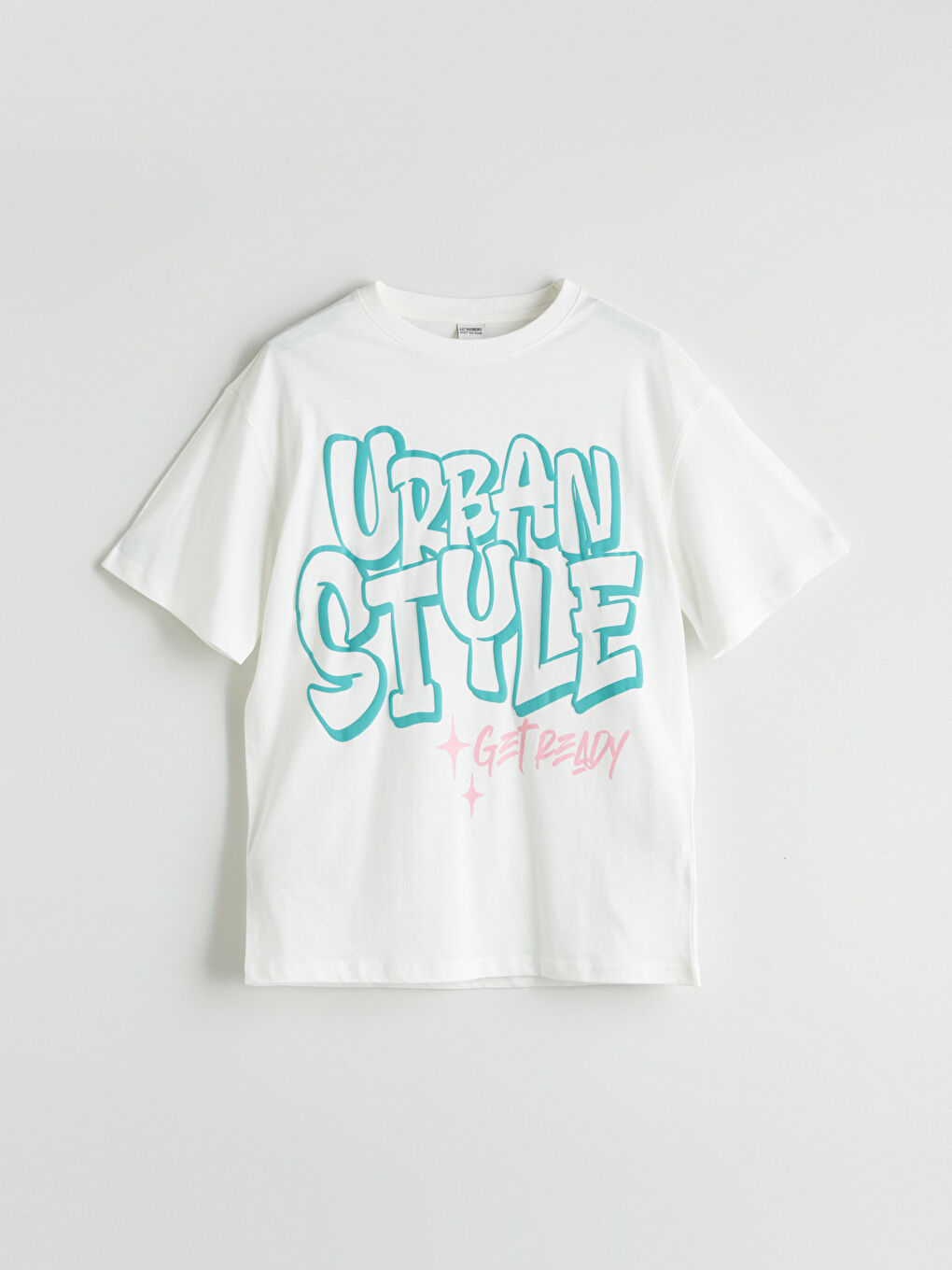 Majica sa okruglim izrezom, štampana, za devojčice