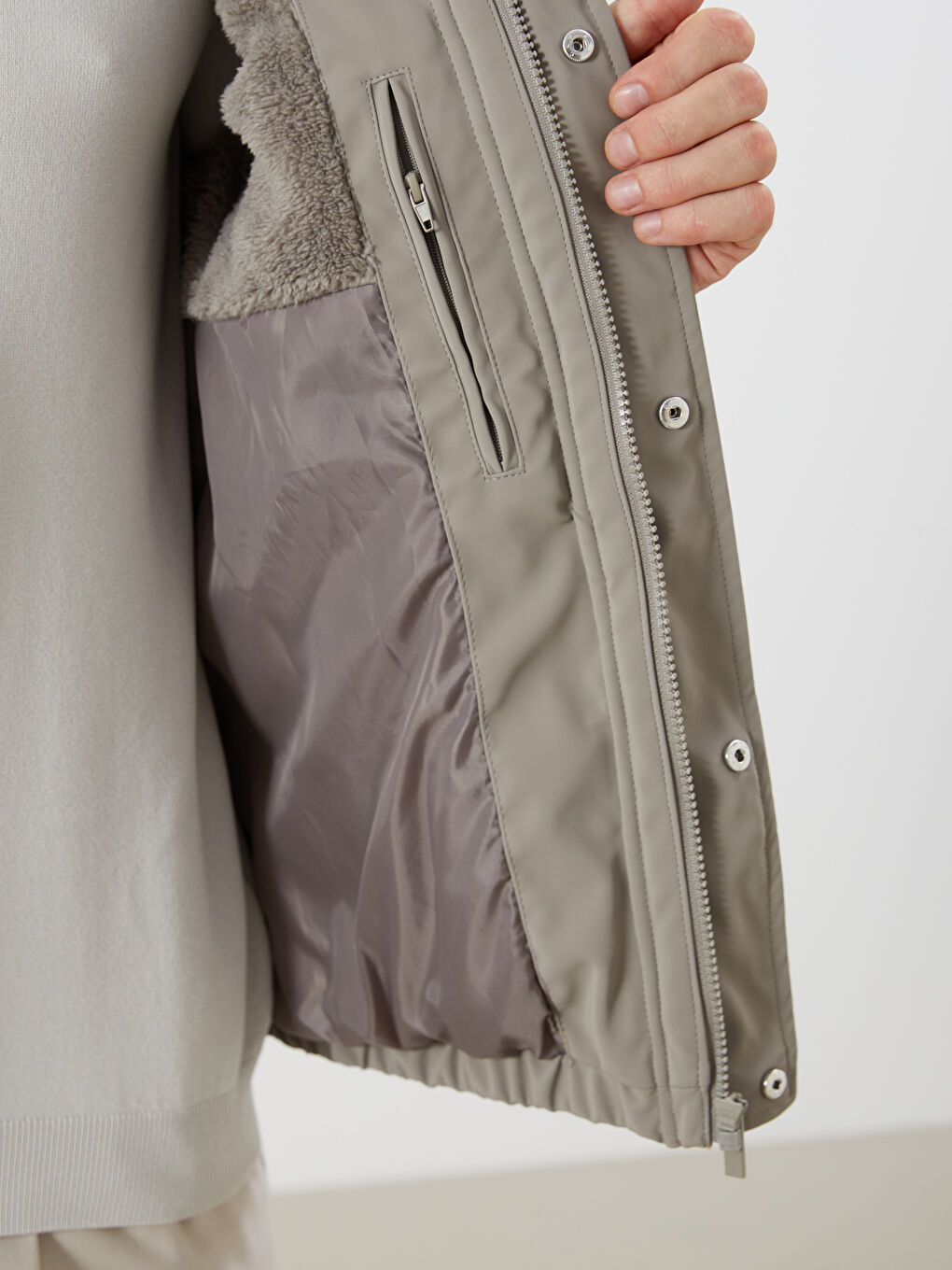 Relaxed Fit Hooded Men's Puffer Coat-3