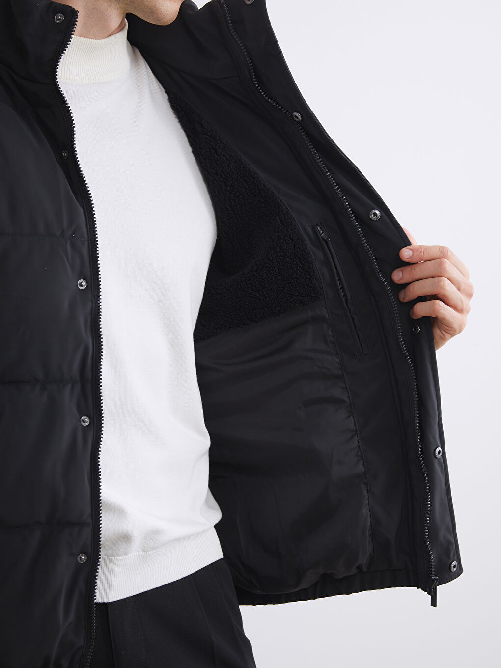 Relaxed Fit Hooded Men's Puffer Coat-2