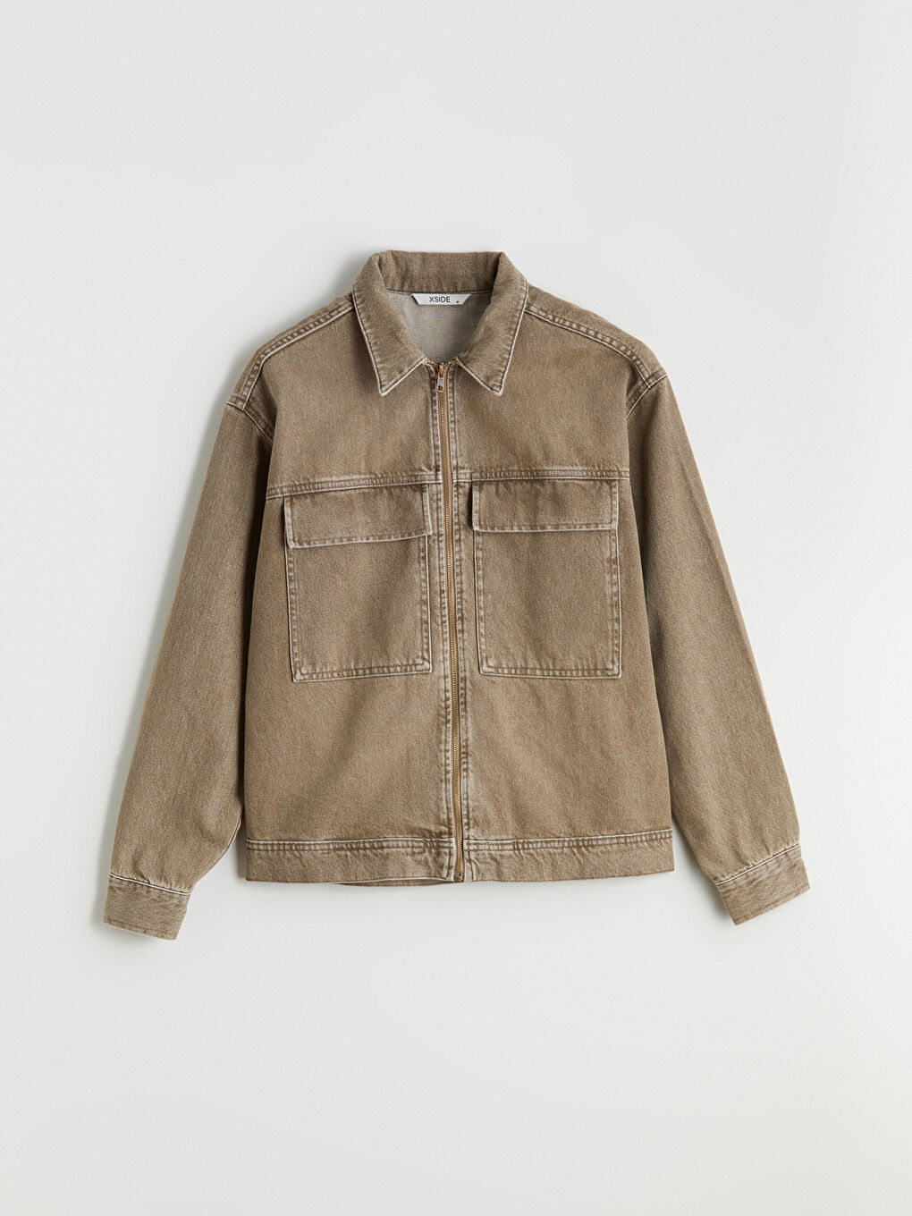 جاكيت جينز واسع للرجال-4