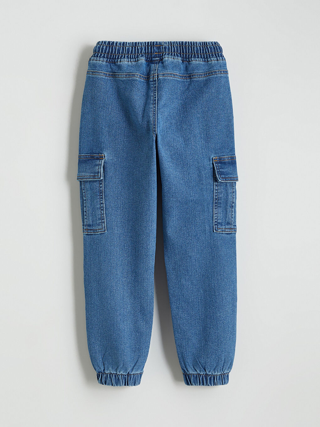 Серпімді белдік ұлдарға арналған карго джинс шалбар-2