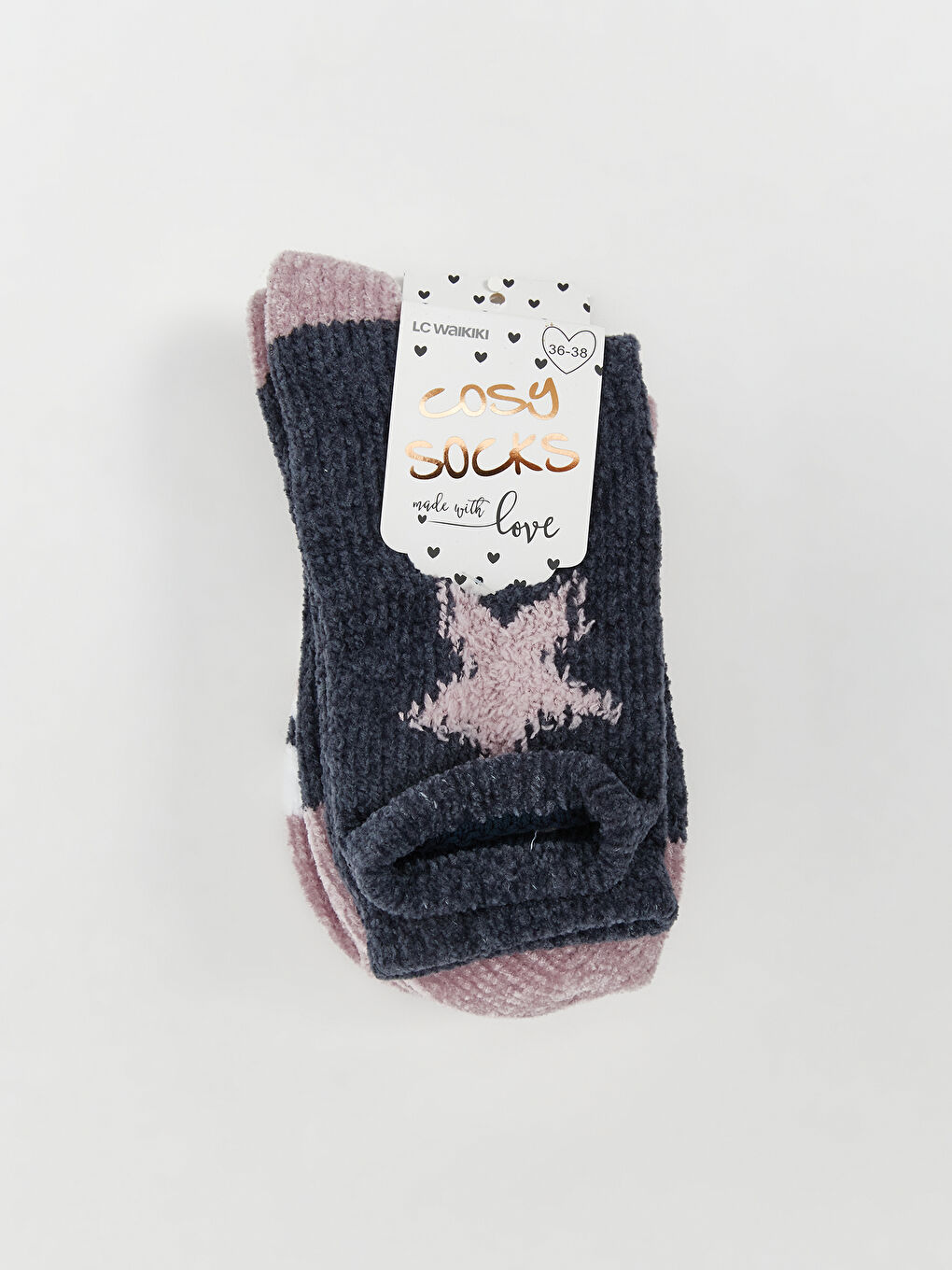 Patterned Women's Homewear Socks 2 Pack-1