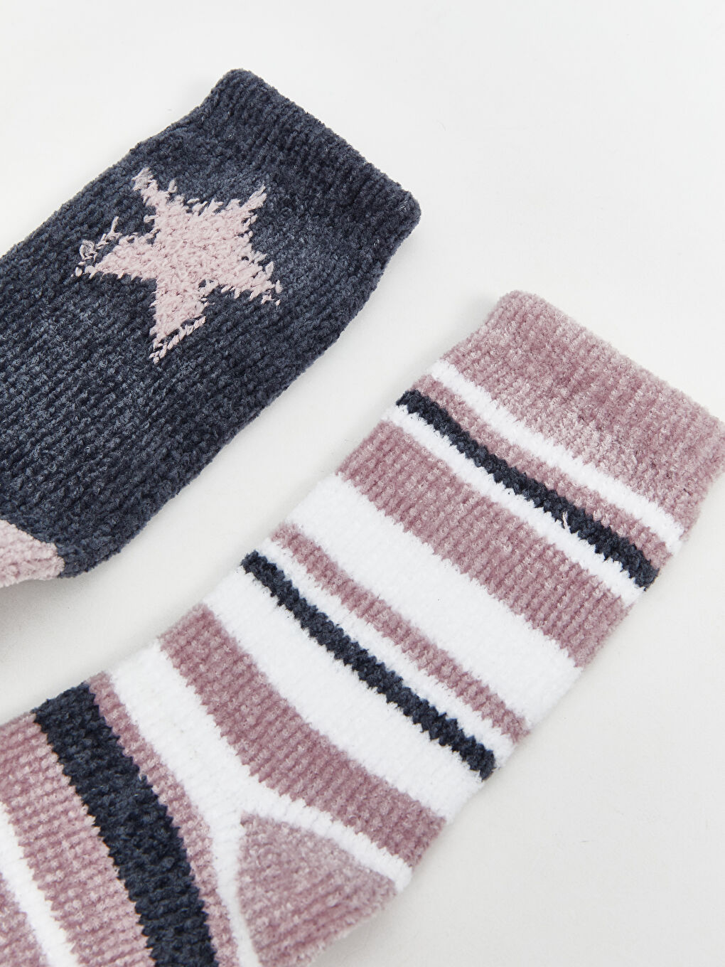 Patterned Women's Homewear Socks 2 Pack-2