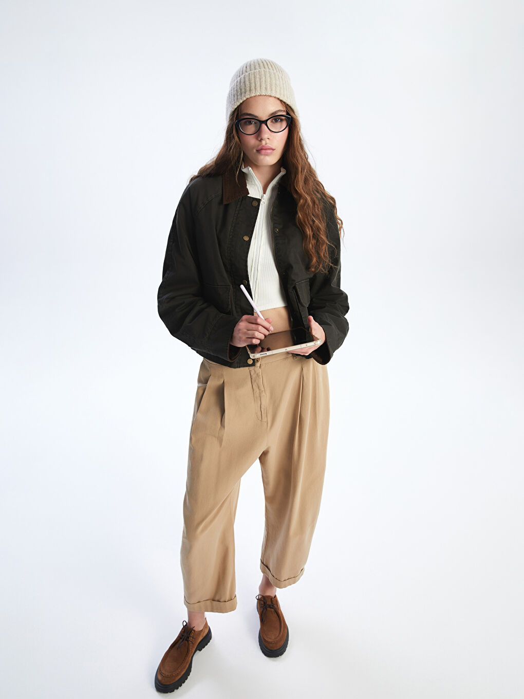 Collared Neck Women's Jacket-1