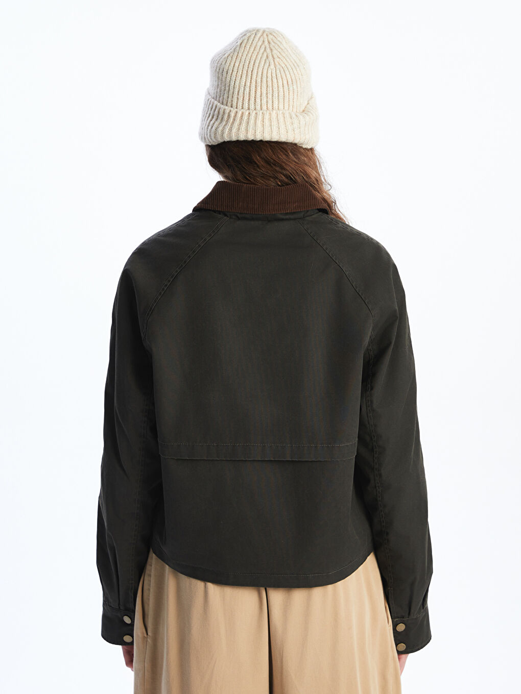 Collared Neck Women's Jacket-4