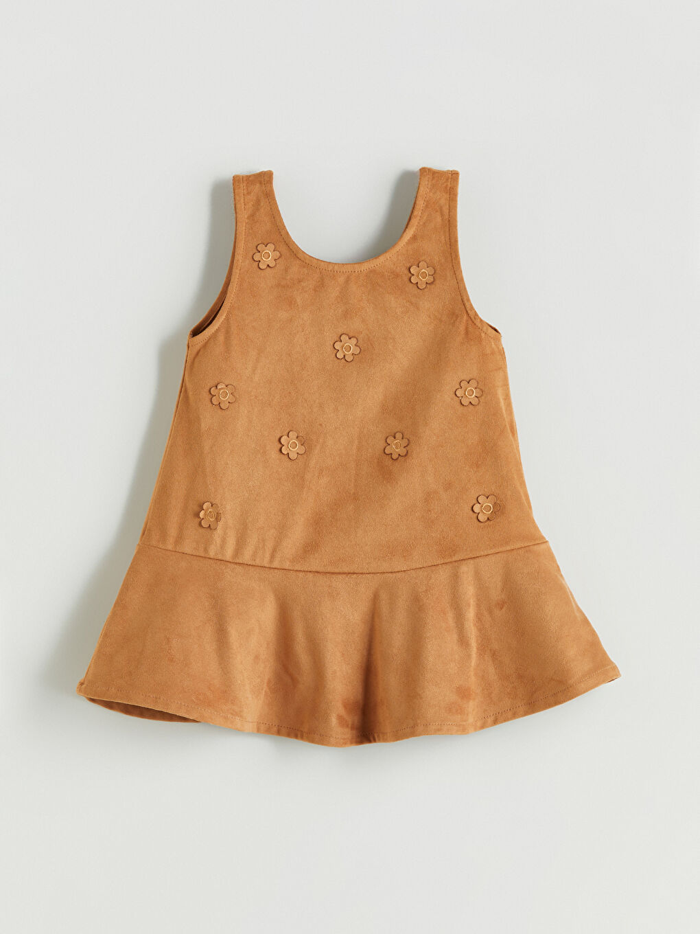 Crew Neck Dobby Sleeveless Girls' Dress-2