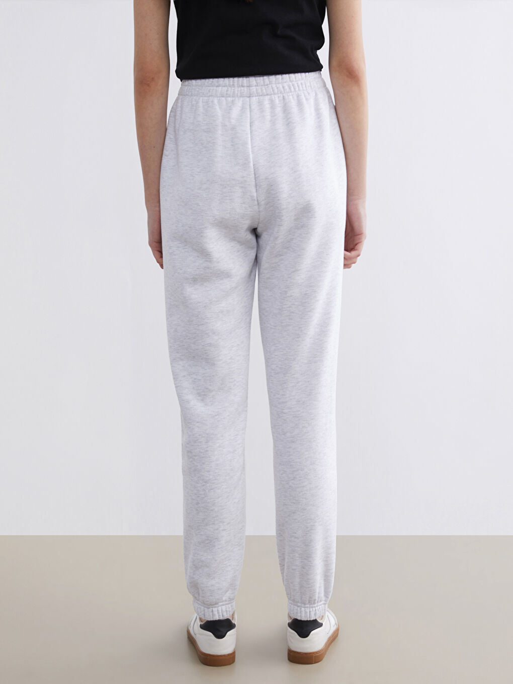 Жіночі товсті джогери спортивні штани з еластичною талією-3