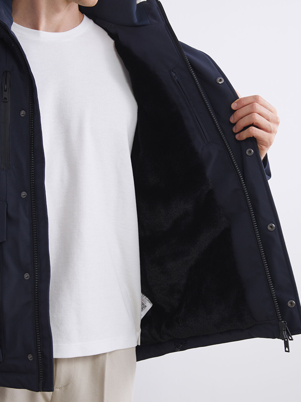 Мужская парка стандартного кроя с капюшоном-3