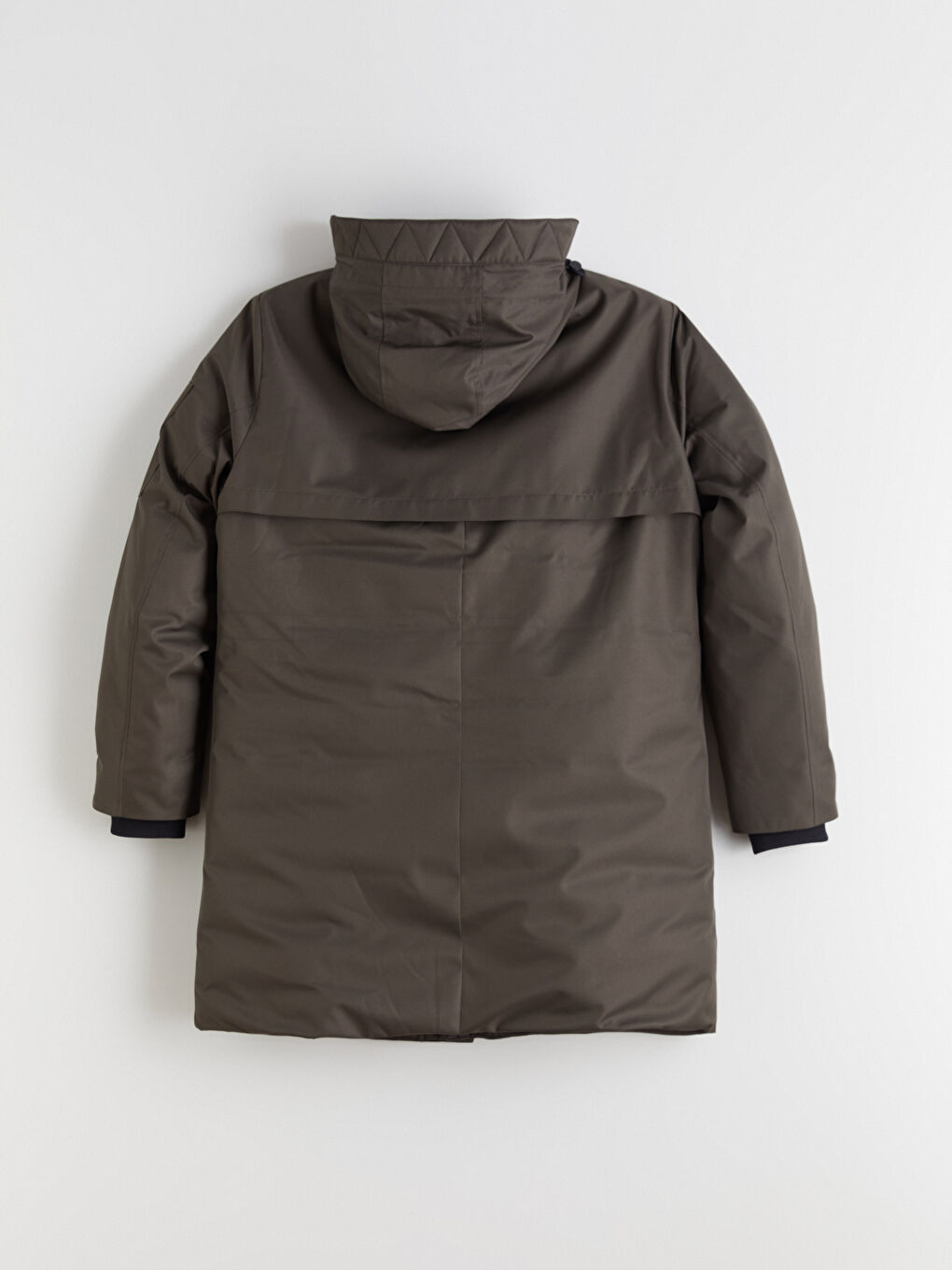 Ерлерге арналған стандартты пішім капюшонды парка пальтосы-8