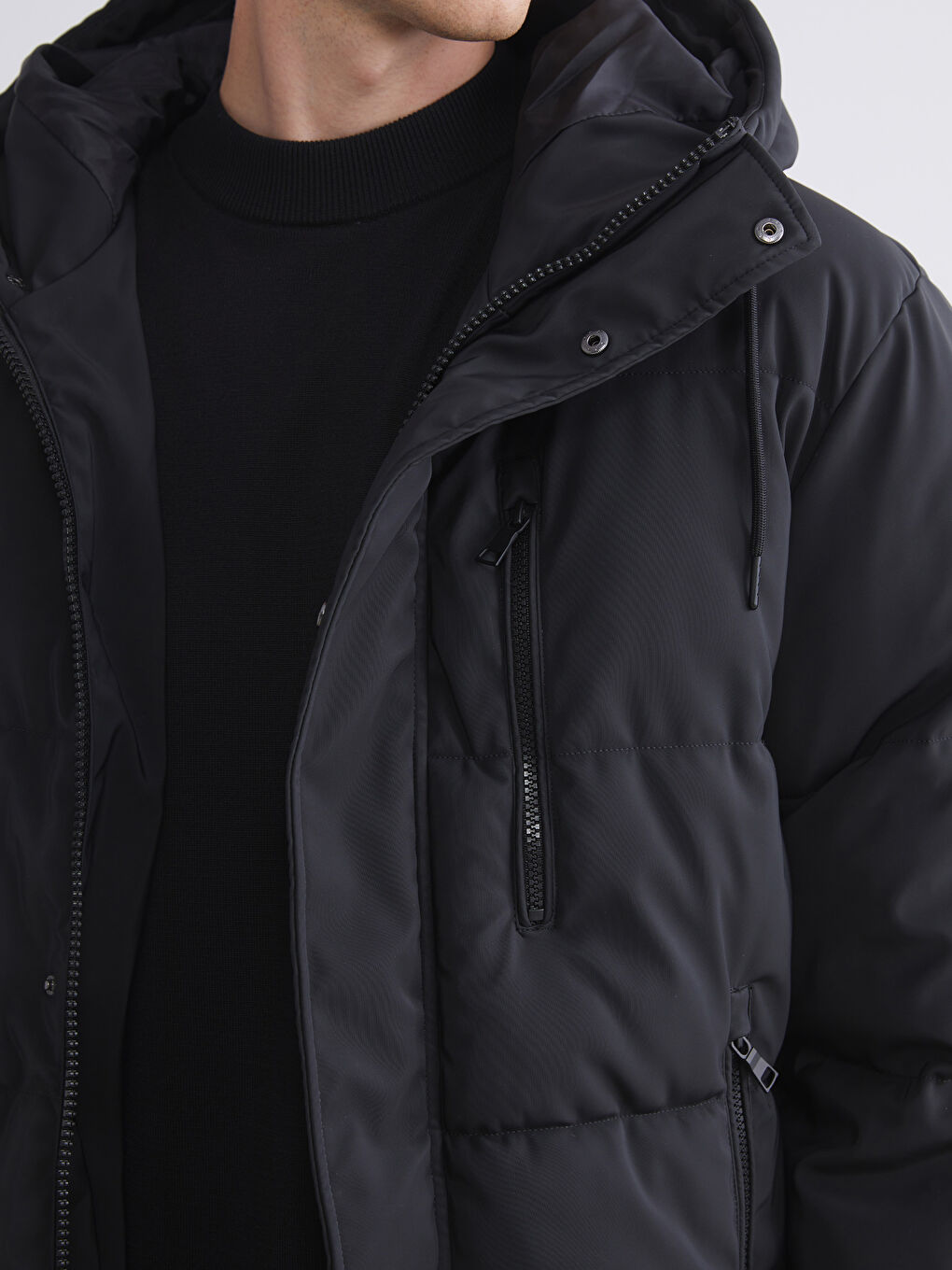 Мужская парка стандартного кроя с капюшоном-3