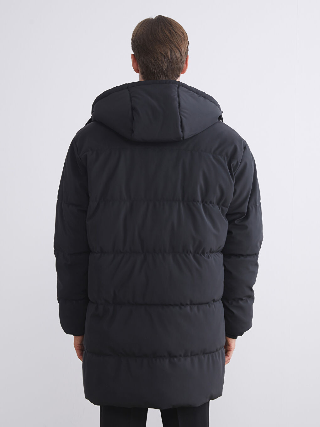 Мужская парка стандартного кроя с капюшоном-4