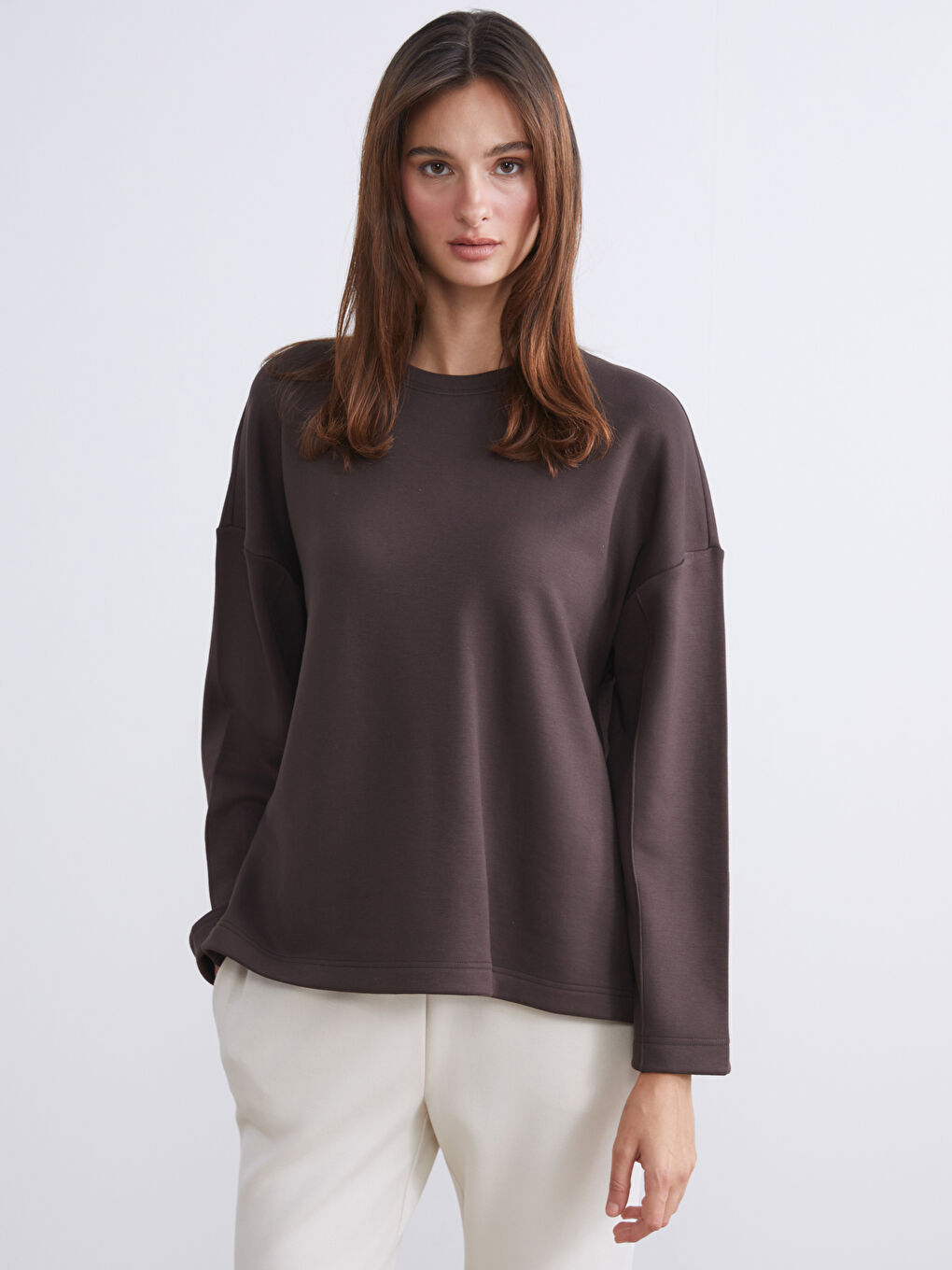 Crew Neck Oversize Women's Sweatshirt