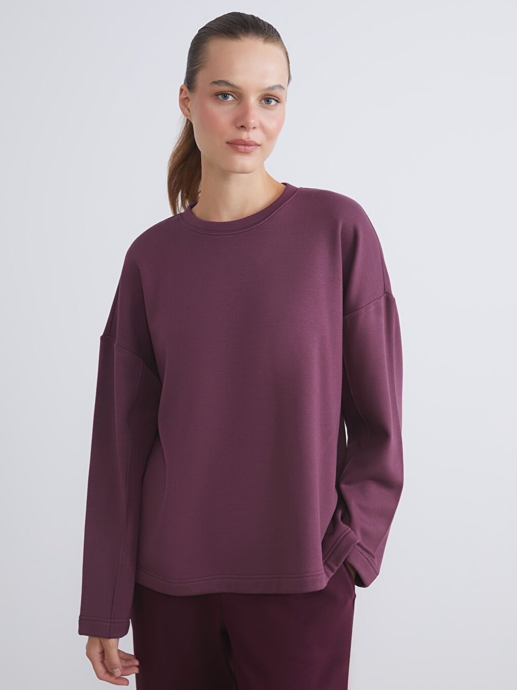 Crew Neck Oversize Women's Sweatshirt