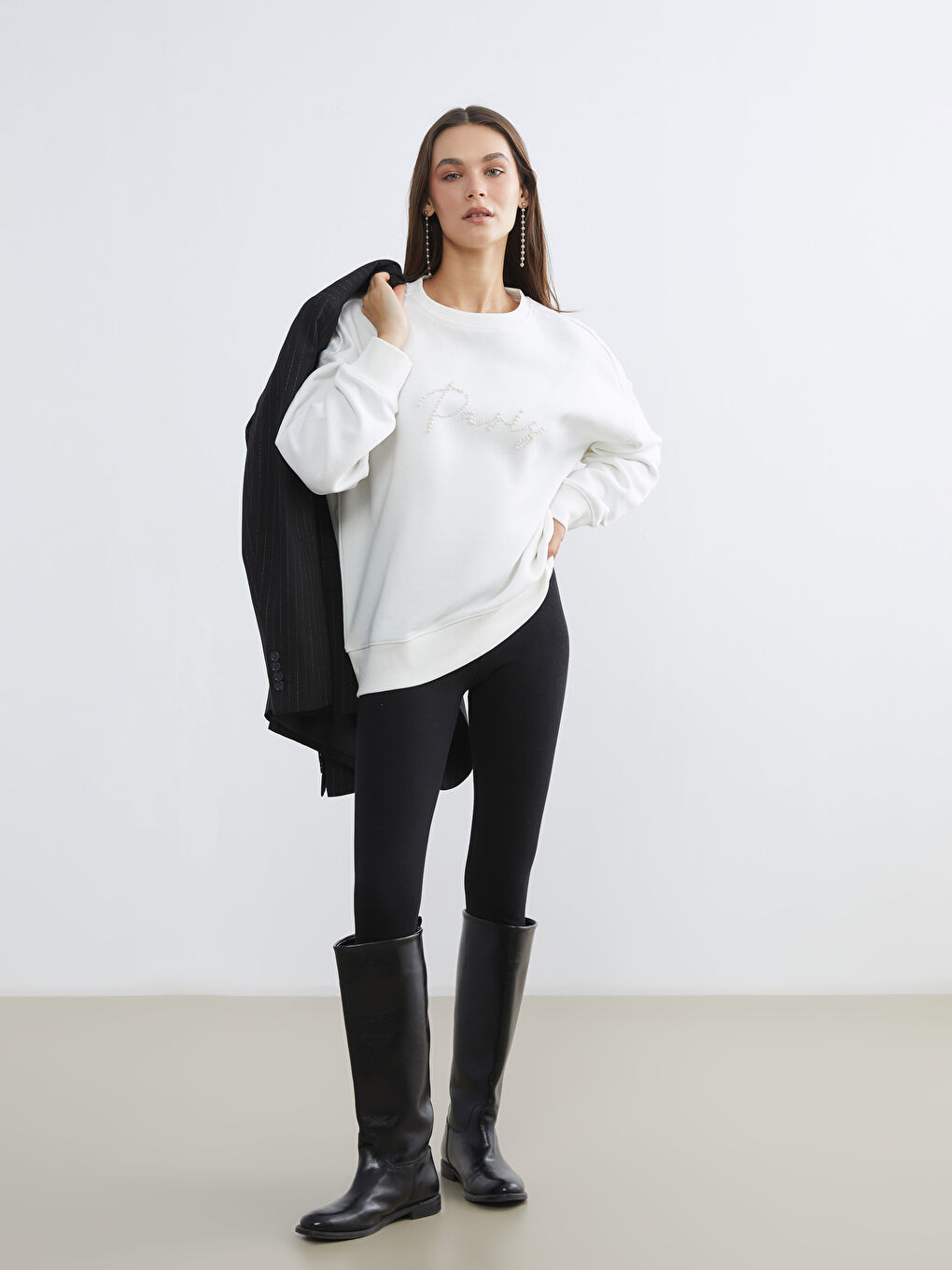 Женщины экрю Свитшот-1