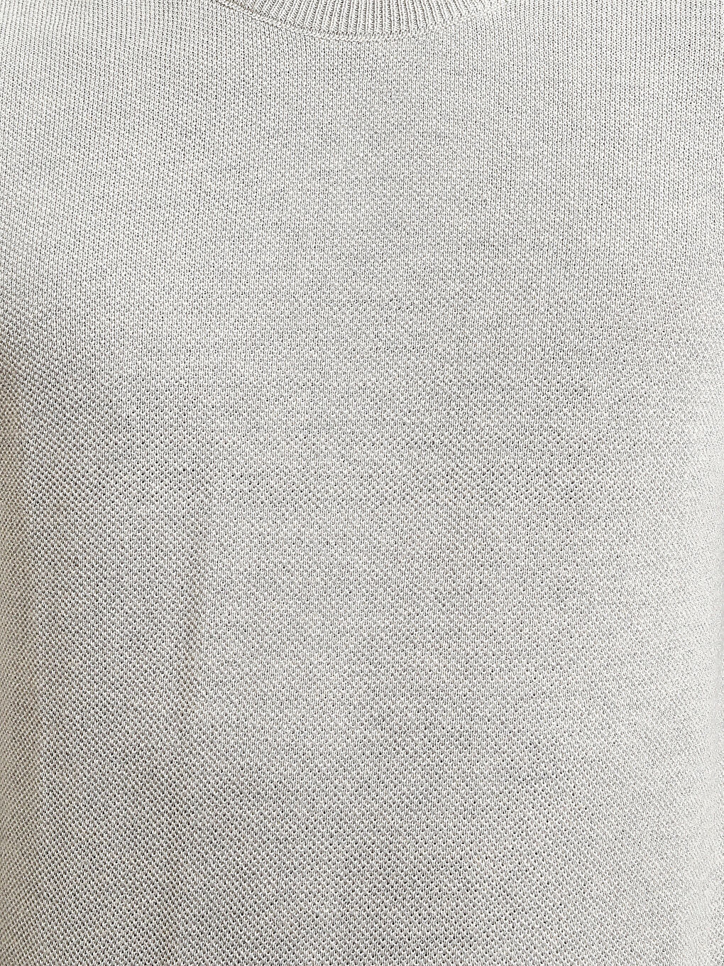 Crew Neck Long Sleeve Men's Tricot Sweater-2