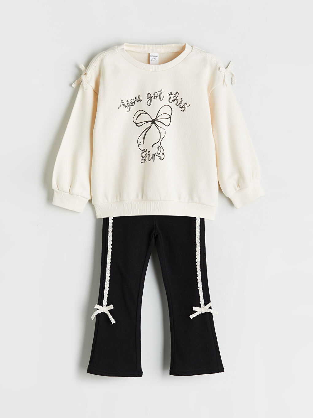 LCW Kids Girl ECRU Set -W5AO54Z1-FRC