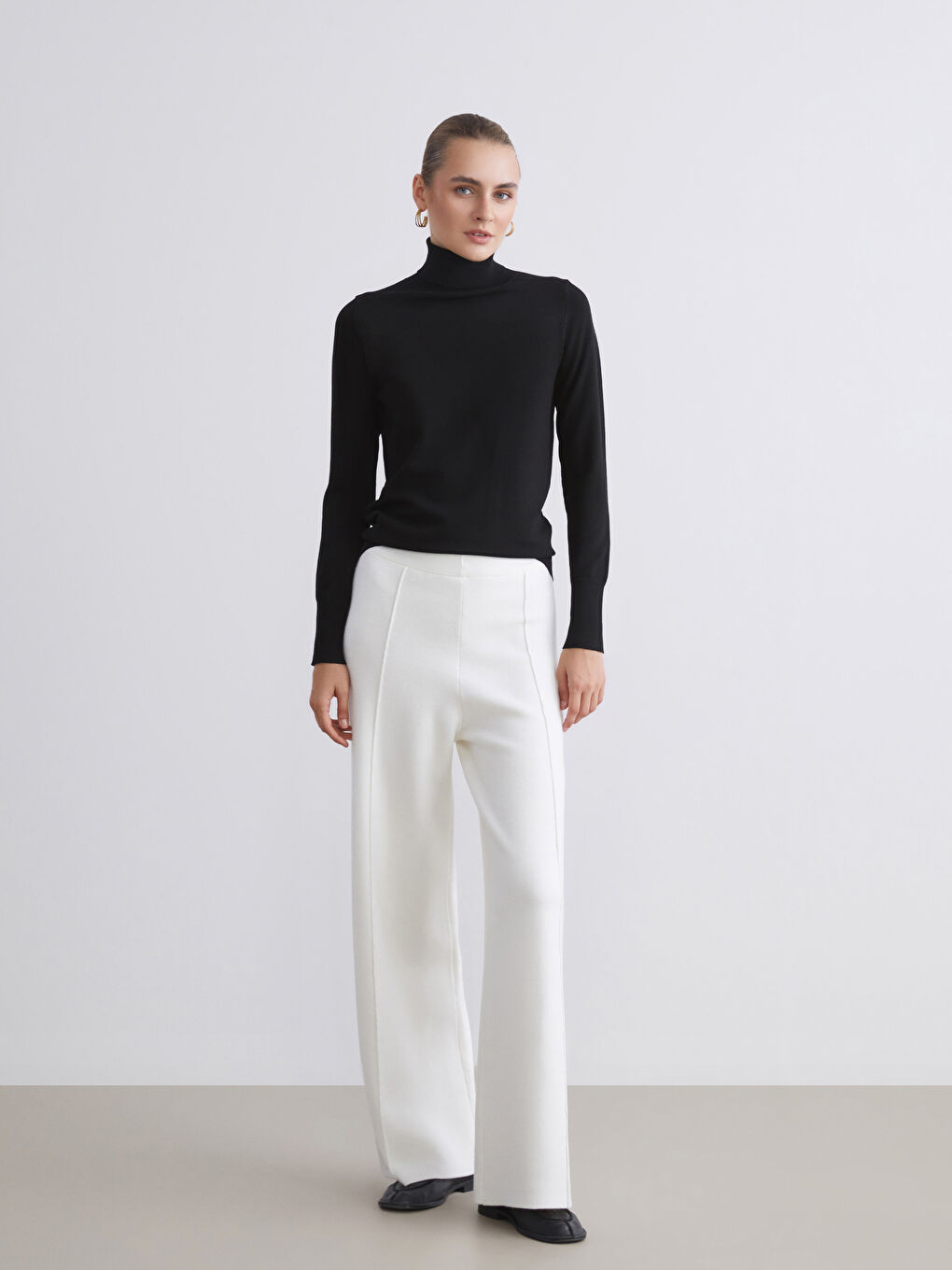 Turtleneck Women's Knitwear Sweater-1