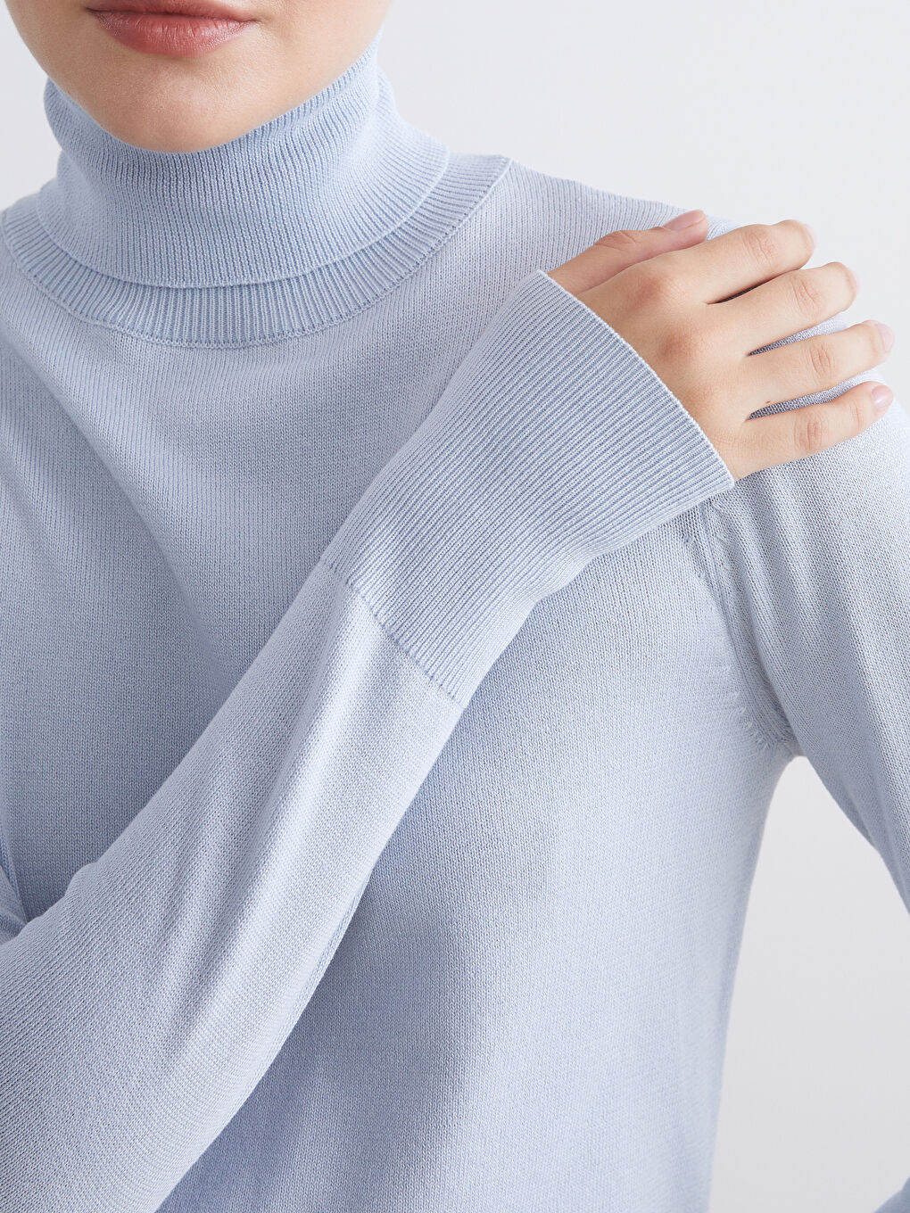 Turtleneck Women's Knitwear Sweater-2
