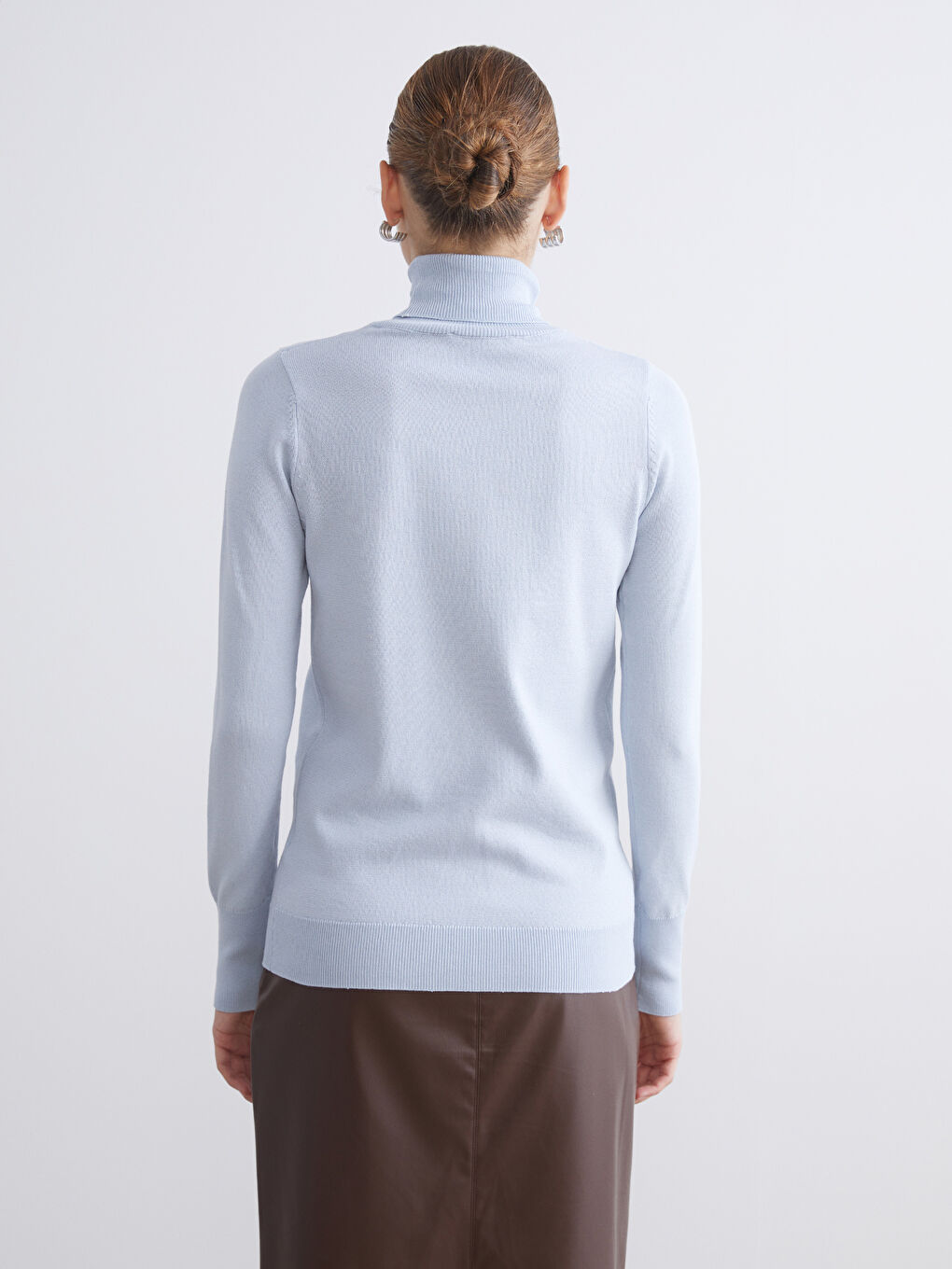 Turtleneck Women's Knitwear Sweater-3