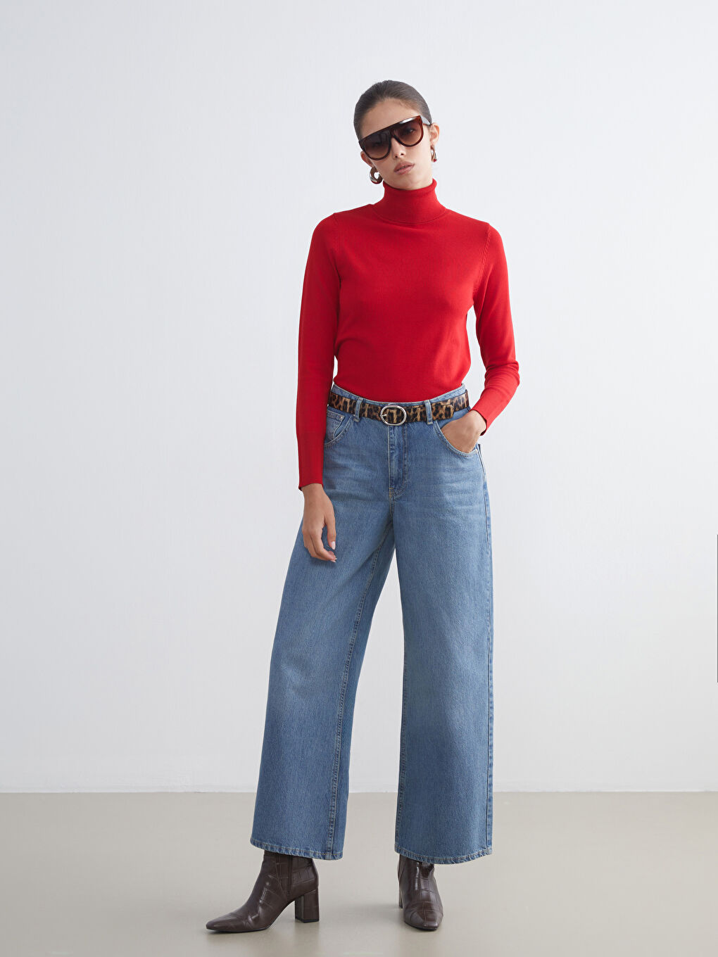 Turtleneck Women's Knitwear Sweater-1