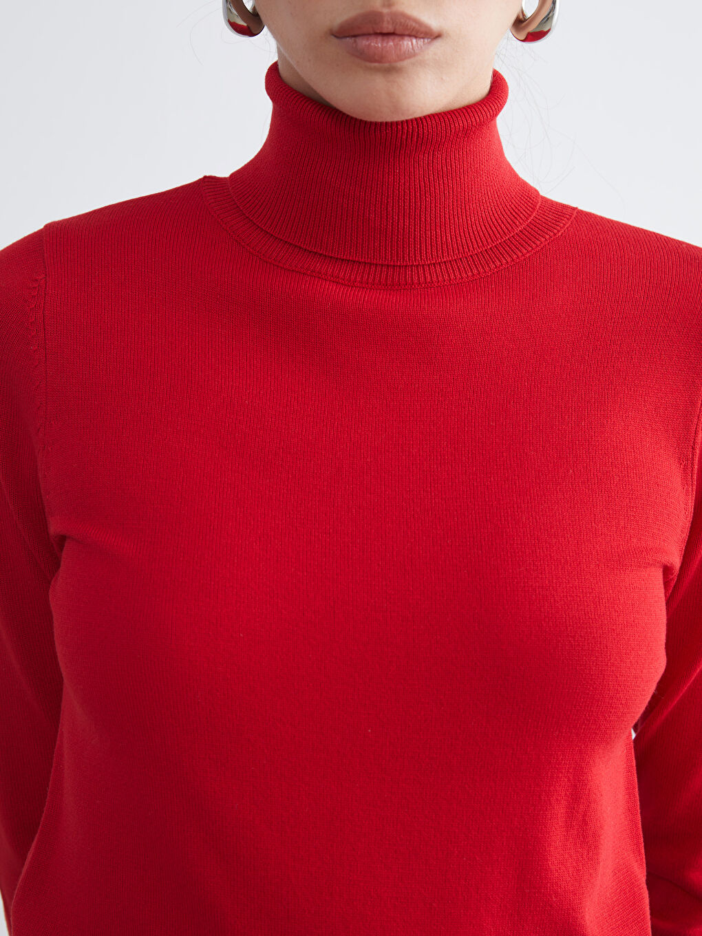 Turtleneck Women's Knitwear Sweater-2