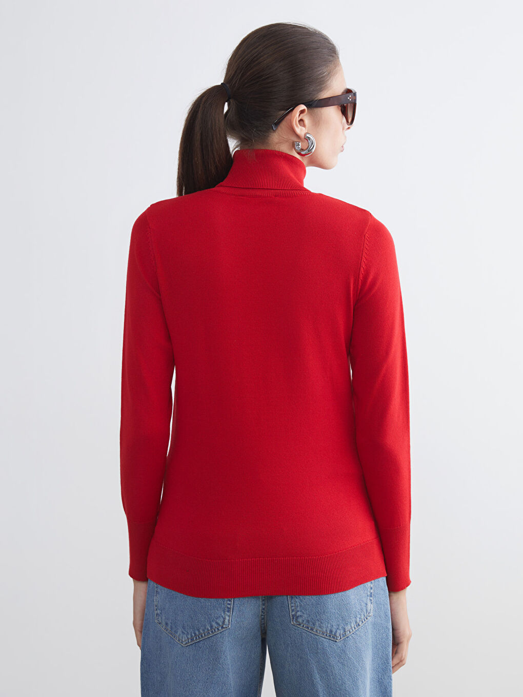 Turtleneck Women's Knitwear Sweater-3