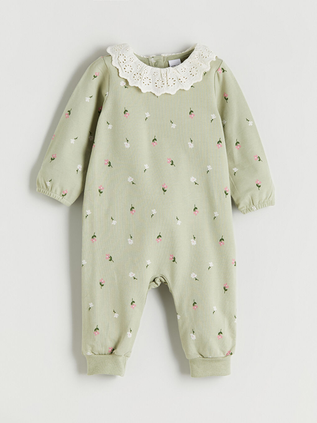 Crew Neck Baby Girls' 2 Thread Jumpsuit-1